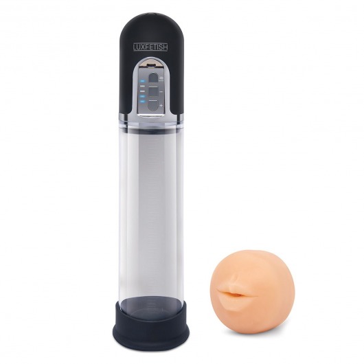 Автоматическая вакуумная помпа-мастурбатор Blowjob Auto Sucker Penis Enlarger Pump - Lux Fetish - в Батайске купить с доставкой