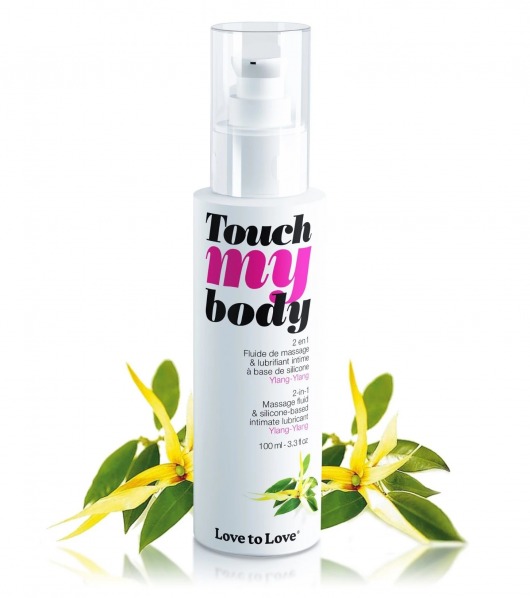 Силиконовый лубрикант 2-в-1 Touch My Body с ароматом иланг-иланга - 100 мл. - Love to Love - купить с доставкой в Батайске