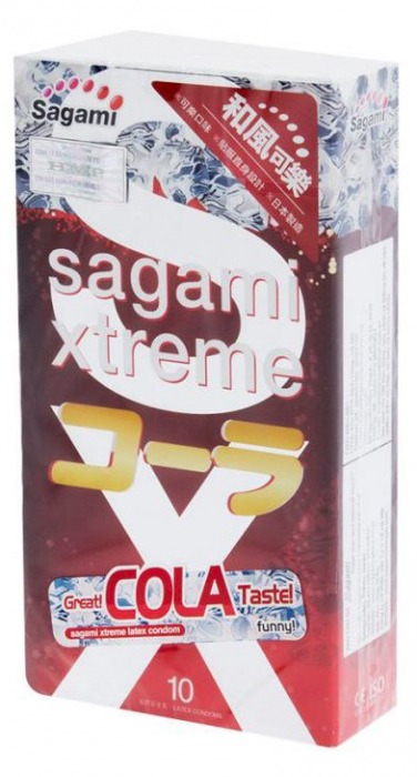 Ароматизированные презервативы Sagami Xtreme COLA - 10 шт. - Sagami - купить с доставкой в Батайске