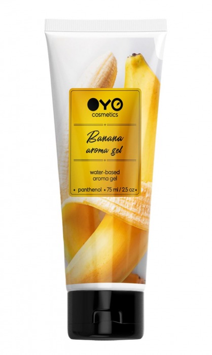 Лубрикант на водной основе OYO Aroma Gel Banana с ароматом банана - 75 мл. - OYO - купить с доставкой в Батайске