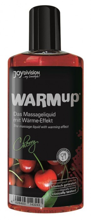 Разогревающее масло WARMup Cherry - 150 мл. - Joy Division - купить с доставкой в Батайске
