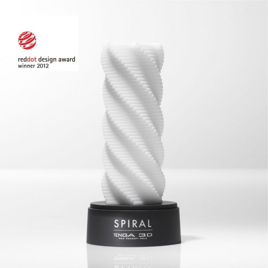 Белый 3D мастурбатор SPIRAL - Tenga - в Батайске купить с доставкой