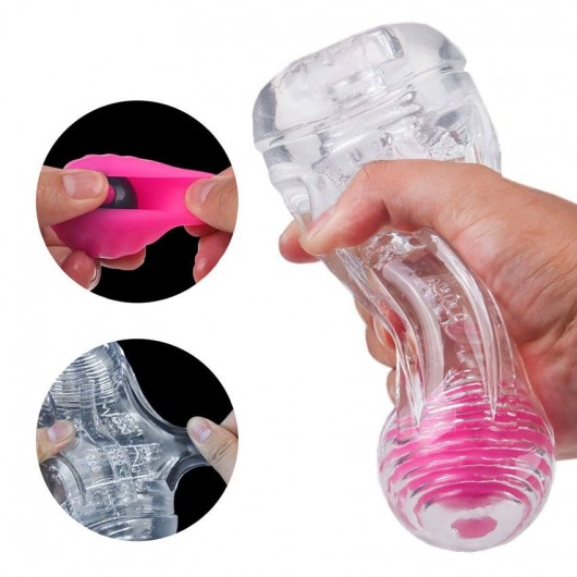 Прозрачный вибромастурбатор Space Capsule-RСT - S-HANDE - в Батайске купить с доставкой