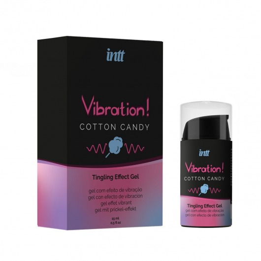 Жидкий вибратор Vibration Cotton Candy с ароматом сахарной ваты - 15 мл. - INTT - купить с доставкой в Батайске