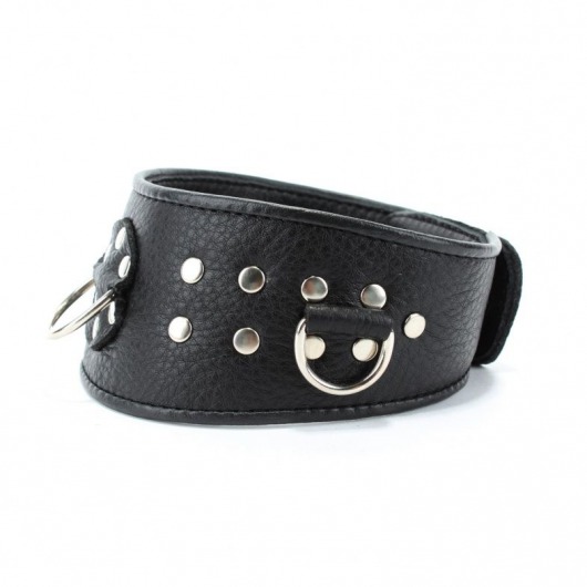 Кожаный ошейник для эротических игр - БДСМ Арсенал - купить с доставкой в Батайске