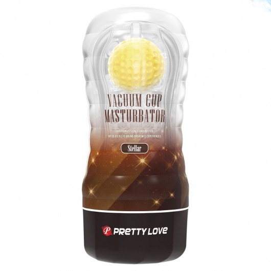 Прозрачный текстурированный мастурбатор Vacuum Cup Masturbator Stellar - Baile - в Батайске купить с доставкой