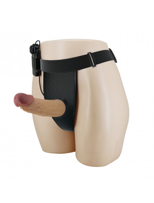 Полый вибрострапон на регулируемых трусиках Draven - 17,5 см. - Baile - купить с доставкой в Батайске