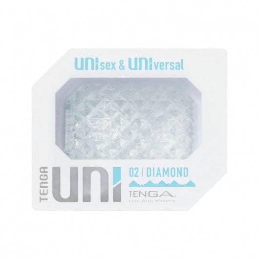 Прозрачный мастурбатор-стимулятор Tenga Uni Diamond - Tenga - в Батайске купить с доставкой