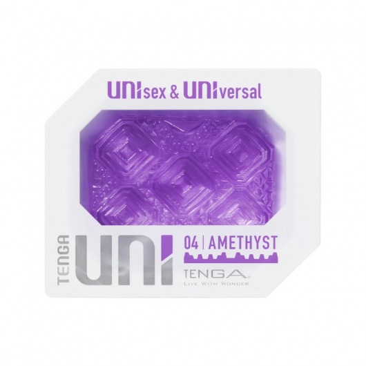 Фиолетовый мастурбатор-стимулятор Tenga Uni Amethyst - Tenga - в Батайске купить с доставкой