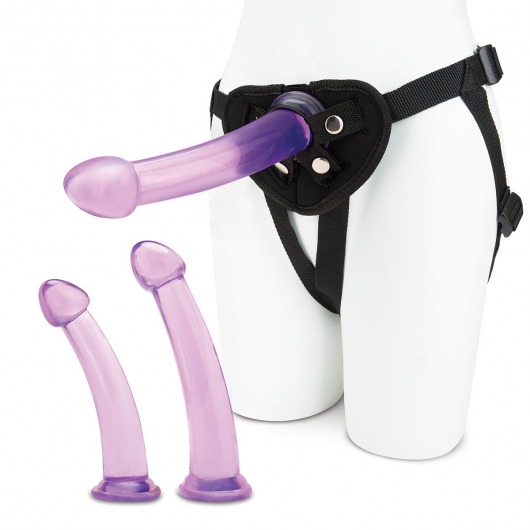 Тренировочный набор с тремя насадками Pegging Training Set - Lux Fetish - купить с доставкой в Батайске