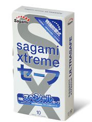 Презервативы Sagami Xtreme Ultrasafe с двойным количеством смазки - 10 шт. - Sagami - купить с доставкой в Батайске