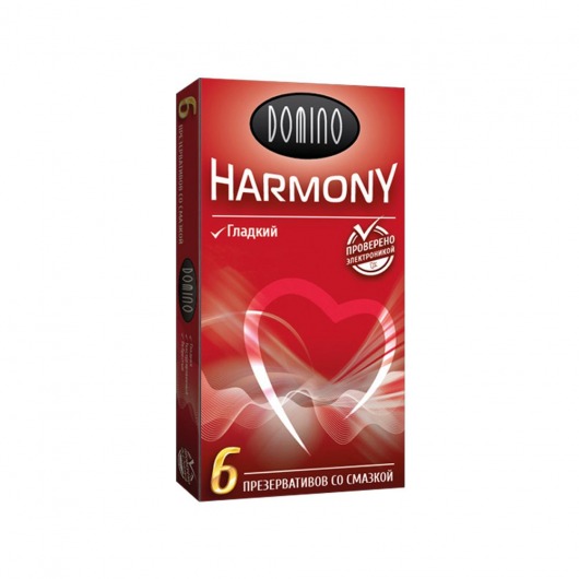 Гладкие презервативы Domino Harmony - 6 шт. - Domino - купить с доставкой в Батайске