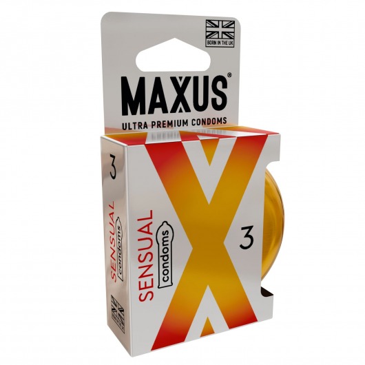 Презервативы анатомической формы Maxus Sensual - 3 шт. - Maxus - купить с доставкой в Батайске