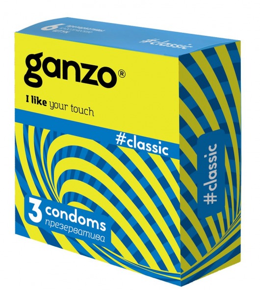 Классические презервативы с обильной смазкой Ganzo Classic - 3 шт. - Ganzo - купить с доставкой в Батайске