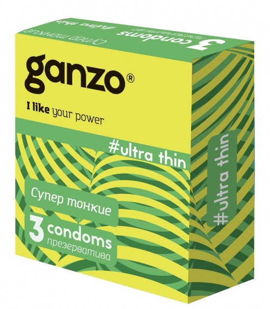 Ультратонкие презервативы Ganzo Ultra thin - 3 шт. - Ganzo - купить с доставкой в Батайске