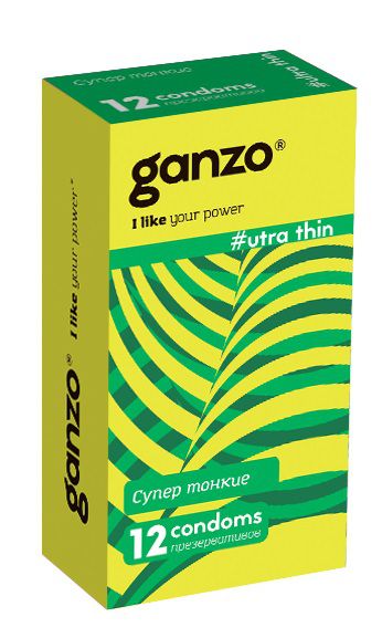 Ультратонкие презервативы Ganzo Ultra thin - 12 шт. - Ganzo - купить с доставкой в Батайске
