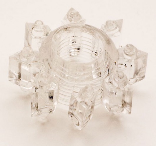 Прозрачное гелевое эрекционное кольцо-звезда - Toyfa Basic - в Батайске купить с доставкой