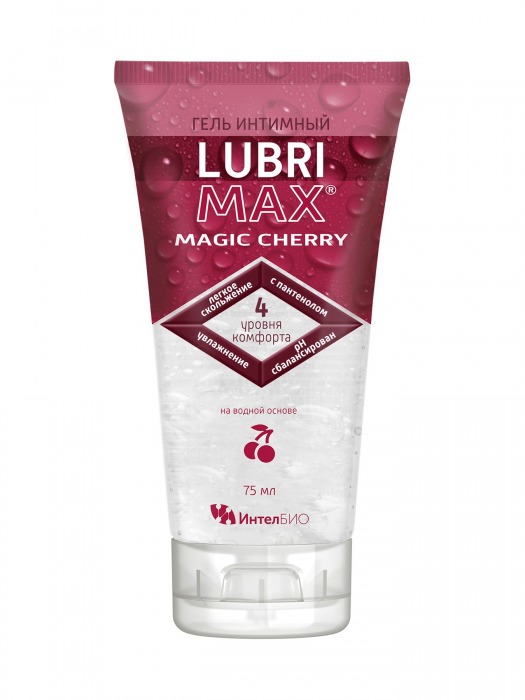 Интимный гель-смазка на водной основе Lubrimax Magic Cherry - 75 мл. - ИнтелБИО - купить с доставкой в Батайске