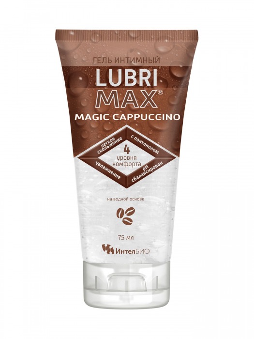Интимный гель-смазка на водной основе Lubrimax Magic Cappuccino - 75 мл. - ИнтелБИО - купить с доставкой в Батайске