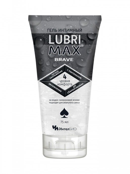 Водно-силиконовый интимный гель-смазка Lubrimax Brave - 75 мл. - ИнтелБИО - купить с доставкой в Батайске