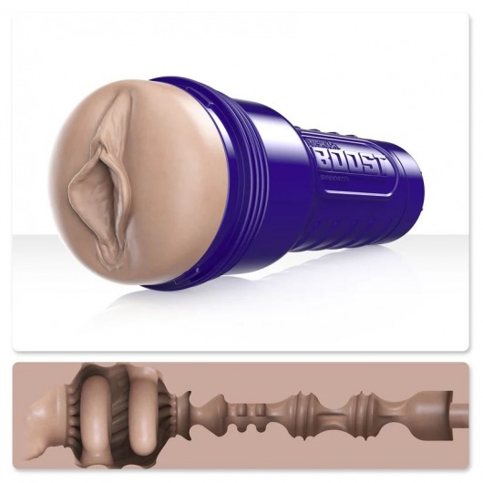 Телесный мастурбатор-вагина Fleshlight Boost Bang - Fleshlight - в Батайске купить с доставкой