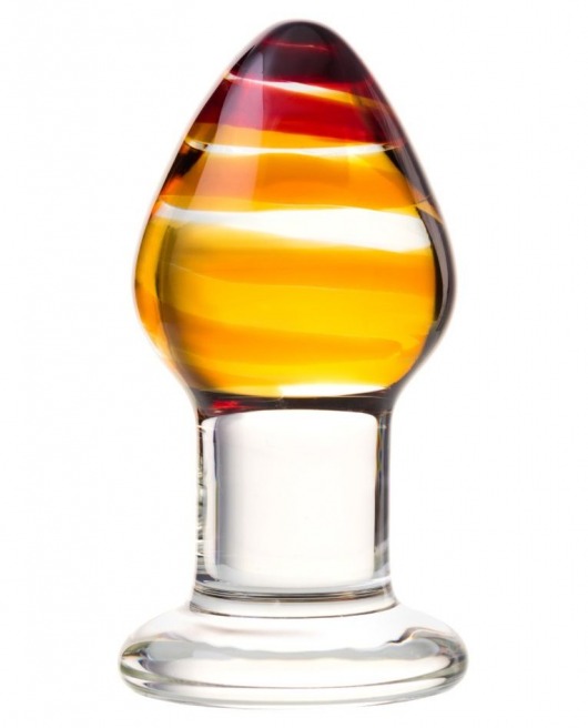 Стеклянная анальная пробка-стимулятор - 8,5 см. - Sexus