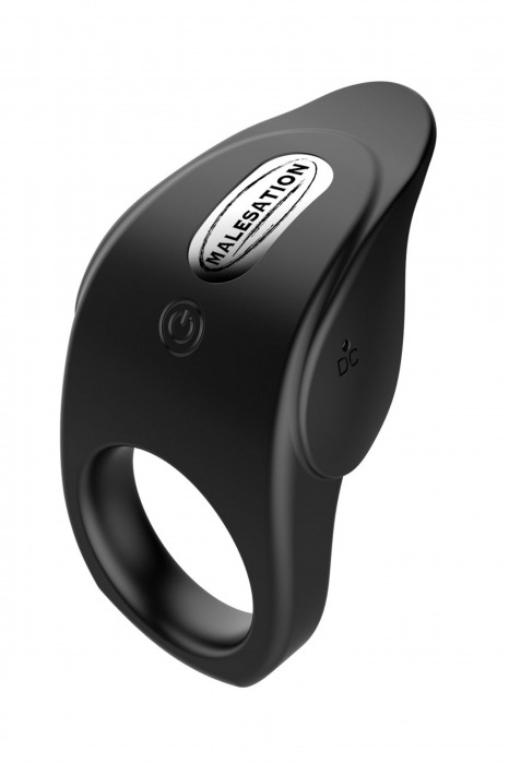 Черное эрекционное виброкольцо Vibro Lust Ring - MALESATION - в Батайске купить с доставкой