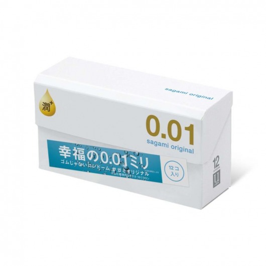 Увлажнённые презервативы Sagami Original 0.01 Extra Lub - 12 шт. - Sagami - купить с доставкой в Батайске