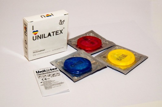 Разноцветные ароматизированные презервативы Unilatex Multifruits - 3 шт. - Unilatex - купить с доставкой в Батайске