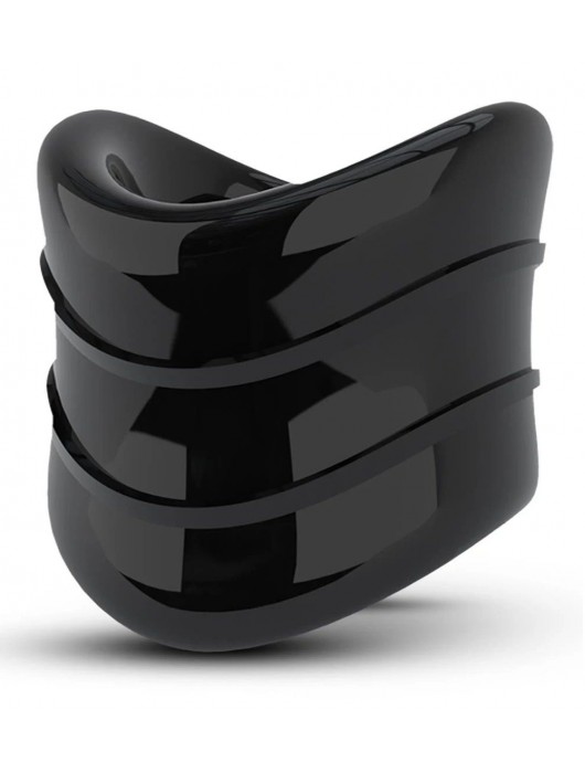 Черное эрекционное кольцо на мошонку Beef Ball Stretcher Snug X Long - Blush Novelties - в Батайске купить с доставкой