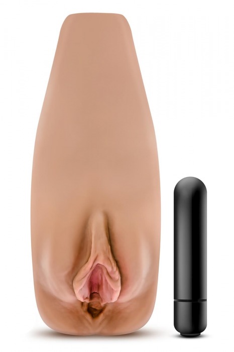 Маструбатор-вагина с вибрацией Soft   Wet Renata Realistic Tan Masturbator - Blush Novelties - в Батайске купить с доставкой