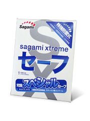 Презерватив Sagami Xtreme Ultrasafe с двойным количеством смазки - 1 шт. - Sagami - купить с доставкой в Батайске