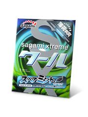 Презерватив Sagami Xtreme Mint с ароматом мяты - 1 шт. - Sagami - купить с доставкой в Батайске