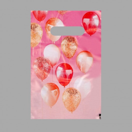 Пакет «Праздничные шары» с вырубной ручкой (20х30 см) - UPAK LAND - купить с доставкой в Батайске
