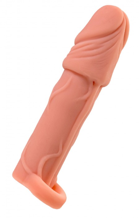 Телесная удлиняющая насадка с подхватом - 16 см. - ToyFa - в Батайске купить с доставкой