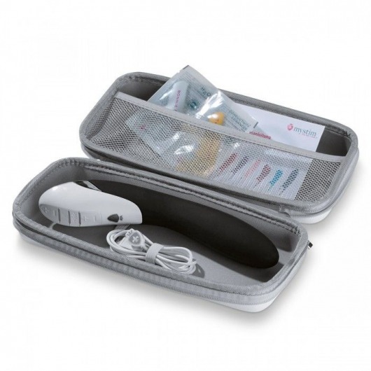 Вибратор с электростимуляцией Sizzling Simon Black Edition - 27 см. - MyStim - купить с доставкой в Батайске