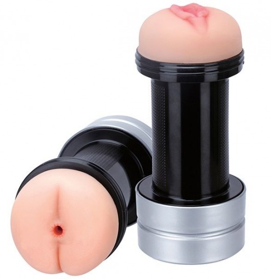 Мастурбатор 2-в-1 REALSTUFF 2 IN 1 HUMMER ANUS   VAGINA: вагина и анус - Dream Toys - в Батайске купить с доставкой