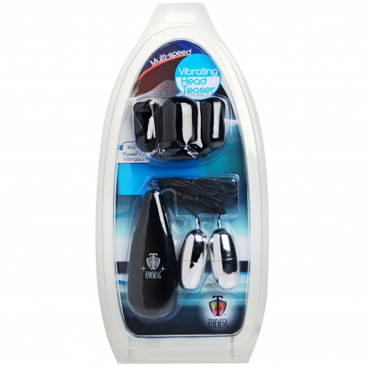 Черная стимулирующая насадка для головки полового члена Multi Speed Vibrating Penis Head Teaser - XR Brands - в Батайске купить с доставкой