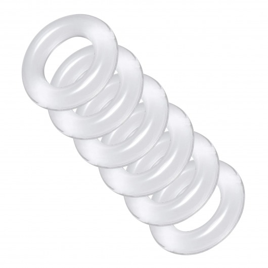 Комплект из 6 прозрачных эрекционных колец Ring Master Custom Ball Stretcher Kit - XR Brands - в Батайске купить с доставкой