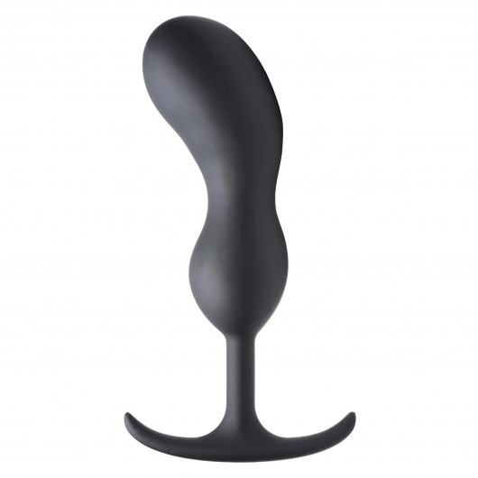 Черный массажер простаты с утяжелителями Premium Silicone Weighted Prostate Plug XL - 20,8 см. - XR Brands - в Батайске купить с доставкой