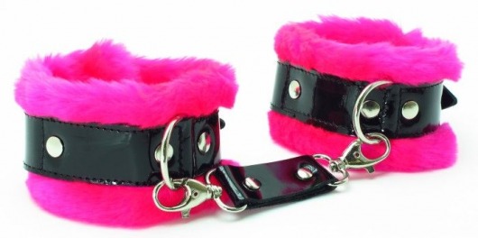 Розовые наручники с мехом BDSM Light - БДСМ Арсенал - купить с доставкой в Батайске