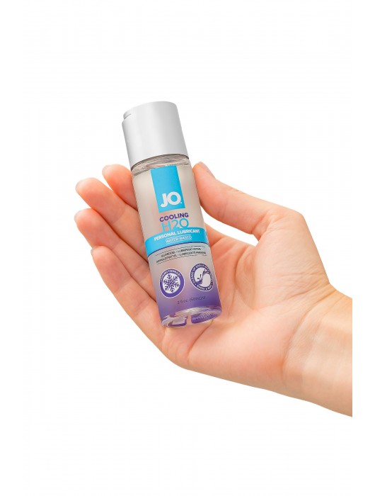 Охлаждающий лубрикант на водной основе JO Personal Lubricant H2O COOLING - 60 мл. - System JO - купить с доставкой в Батайске