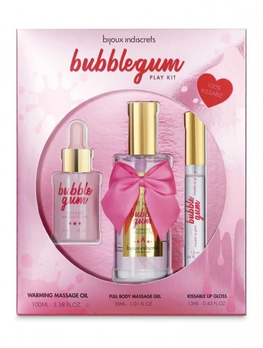 Набор средств для массажа и ласк Bubblegum Play Kit - Bijoux Indiscrets - купить с доставкой в Батайске