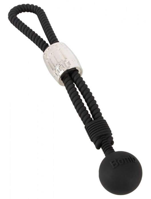 Черное эрекционное лассо с шариком-утяжелителем Heavy Rope - Orion - в Батайске купить с доставкой