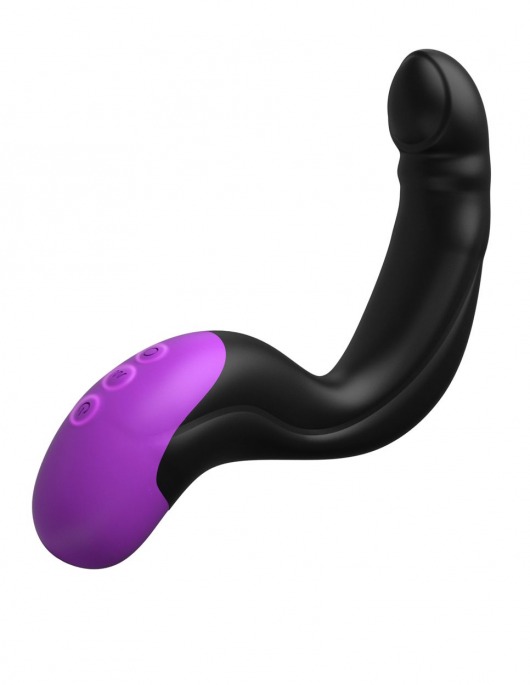Черно-фиолетовый вибромассажёр простаты Hyper-Pulse P-Spot Massager - Pipedream - в Батайске купить с доставкой