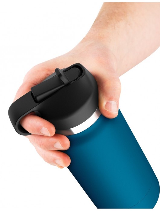 Смуглый мастурбатор-вагина в синей колбе F*ck Flask - Pipedream - в Батайске купить с доставкой