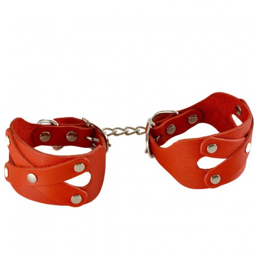 Красные наручники «Цезарь» - Sitabella - купить с доставкой в Батайске