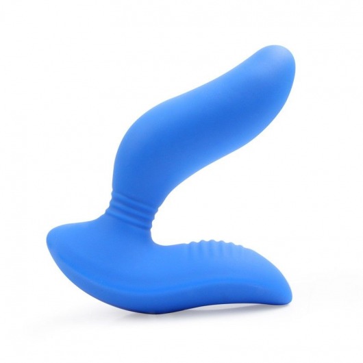 Синий вибромассажер простаты 3,5’’ Curve P-spot Massager - 12 см. - Erokay - в Батайске купить с доставкой