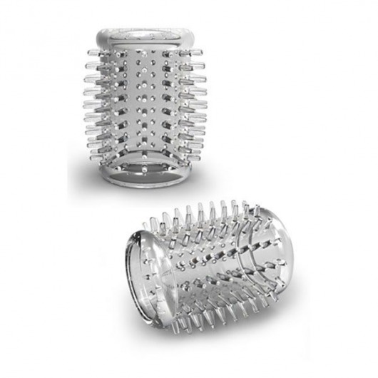 Прозрачная насадка с шипами STAY HARD COCK SLEEVE 01 CLEAR - Blush Novelties - в Батайске купить с доставкой