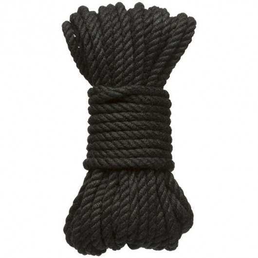 Черная верёвка для связывания и фиксации Bind Tie - 9,14 м. - Doc Johnson - купить с доставкой в Батайске